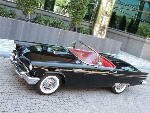 1957 Ford Thunderbird Black V8 312 Ford Y Block Automatic 1957 Ford Thunderbird --