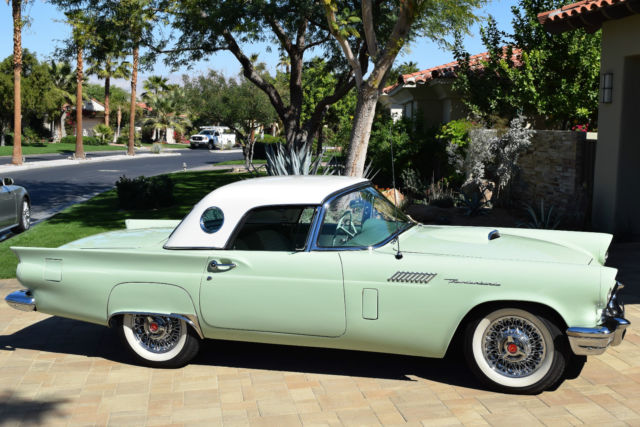 1957 FORD THUNDERBIRD, COMPLETE RESTORATION BY PRESTIGE THUNDERBIRD 1957 Ford Thunderbird TWO DOOR HARDTOP CONVERTABLE