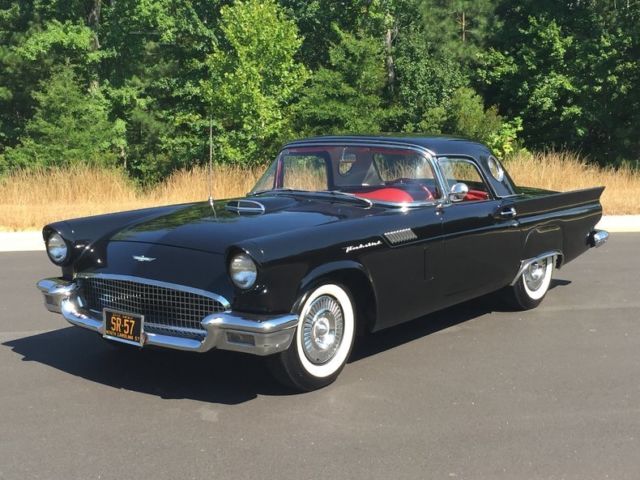 1957 Ford Thunderbird Convertible, Black / Red, 2 Tops, 312Ci, Auto, P/W P/S 1957 Ford Thunderbird