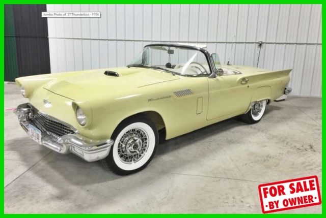 1957 Ford Thunderbird Convertible Classic Car 8 Cyl 3-Speed Manual IOWA c84237 1957 Ford Thunderbird Convertible