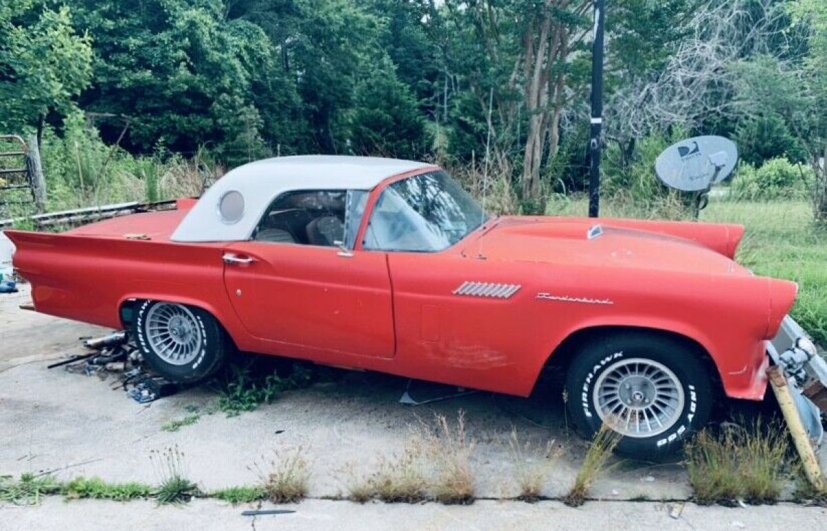 1957 Ford Thunderbird Coupe Red Automatic Restomod 1957 Ford Thunderbird
