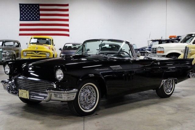 1957 Ford Thunderbird E Bird 1762 Miles Raven Black Convertible 312 V8 3 Speed A 1957 Ford Thunderbird E Bird