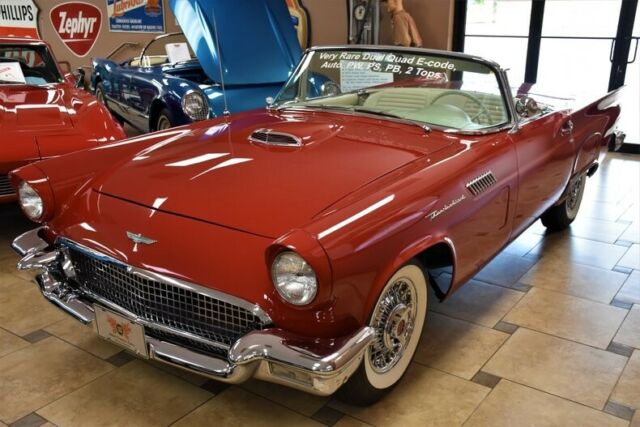 1957 Ford Thunderbird E-Code 9999 Miles Flame Red 312C.I. 3-Speed Automatic 1957 Ford Thunderbird E-Code