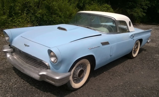 1957 FORD THUNDERBIRD RUST FREE BODY AND FRAME NICE CAR FOR RESTORATION 1957 Ford Thunderbird