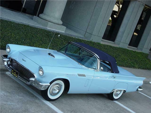 1957 Ford Thunderbird Starmist Blue V8 312 Ford Y Block 2x4 BBL. 1957 Ford Thunderbird --
