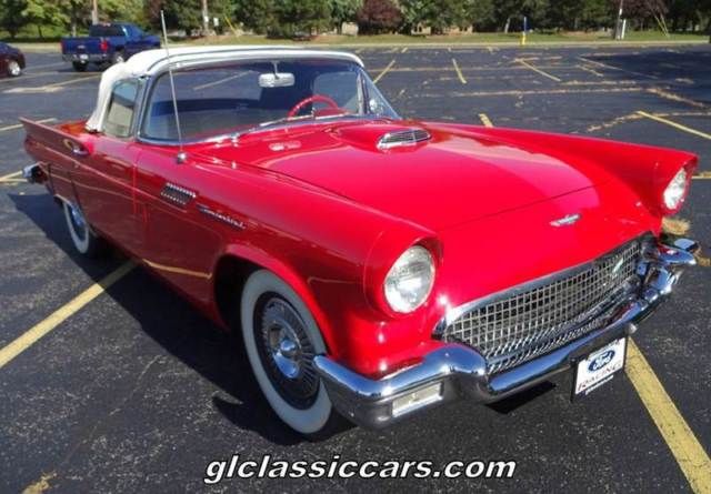 1957 Ford Thunderbird T-Bird 61,770 Miles Red Convertible 312ci V8 Auto 1957 Ford Thunderbird T-Bird