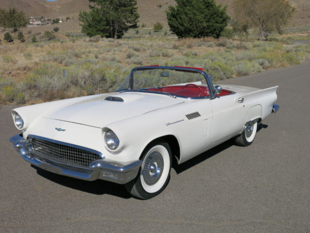 1957 Ford Thunderbird, White with 69,778 Miles available now! 1957 Ford Thunderbird Convertible