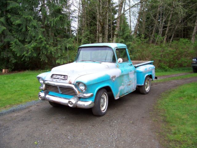 1957 GMC BBW factory V/8 automatic driver like apache fleetside cameo 1957 Chevrolet Other Pickups deluxe