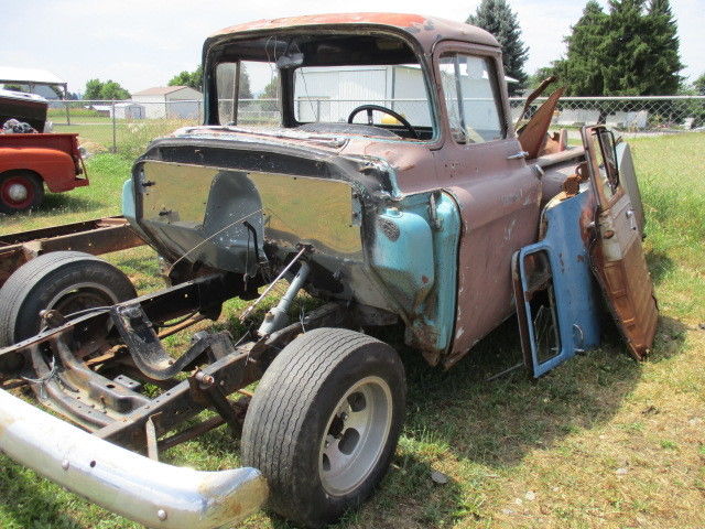 1957 GMC short bed step side big window old school 1957 GMC Big window deluxe
