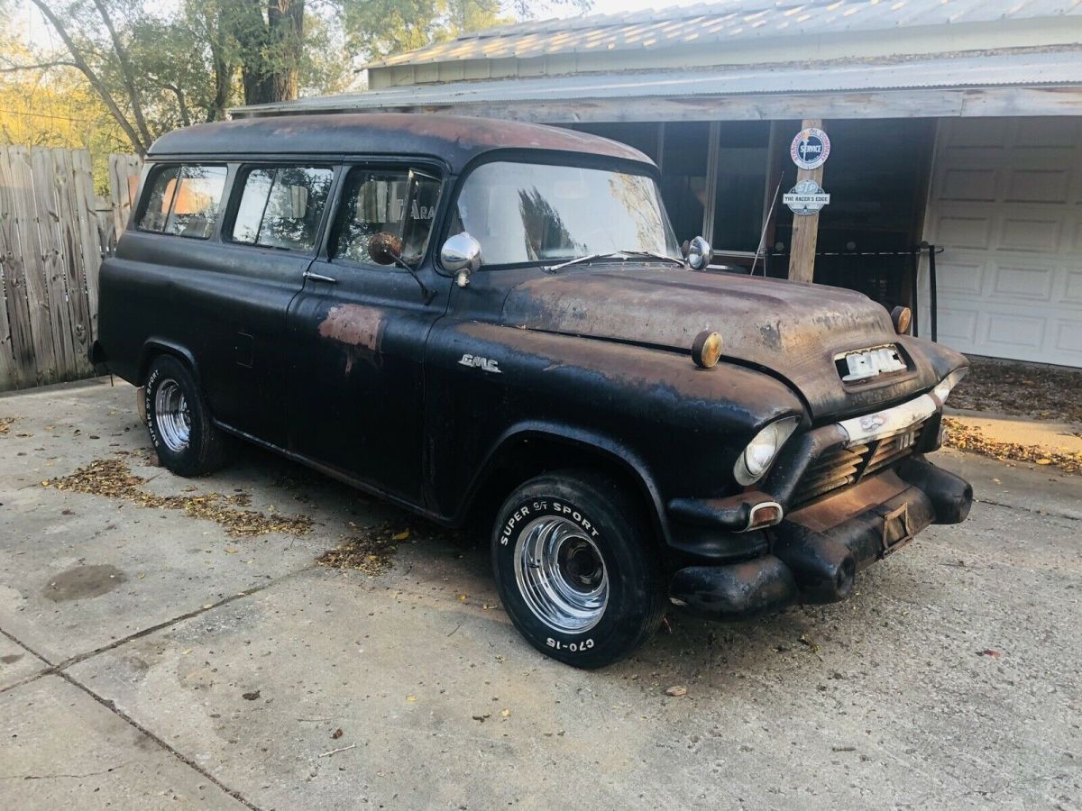 1957 GMC Suburban Hot Rat Rod Patina Advertising Shop Truck 1955 1956 1958 1959 1957 GMC Suburban