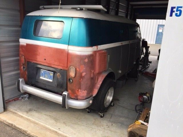 1957 Hippie VW Panel Bus Time Capsule w Vintage Stickers and Concert Art 1957 Volkswagen Bus/Vanagon