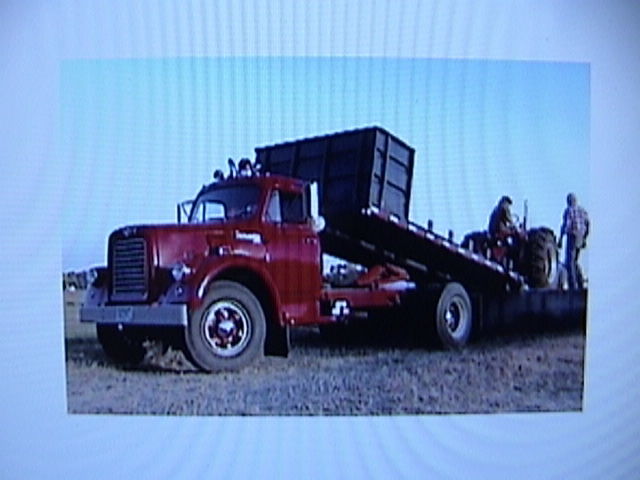 1957 International V-196 Firetruck Pumper Conversion to Platform Tilt/Dump 1957 International Harvester V-196 25500 GVW, Custom platform tilt/dump body