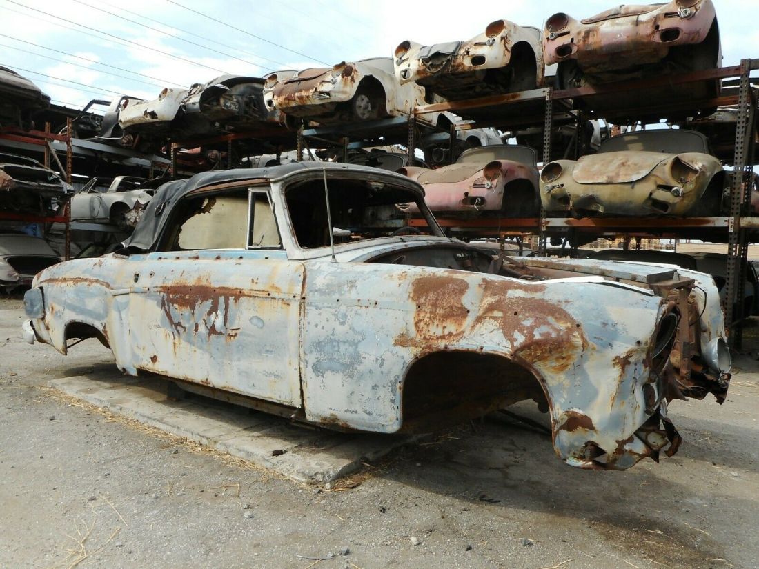 1957 Mercedes 220S Ponton Convertible Project Car for Parts or Restoration 220 S 1957 Mercedes-Benz 200-Series No Reserve Sold on CA Acquisition Bill of Sale