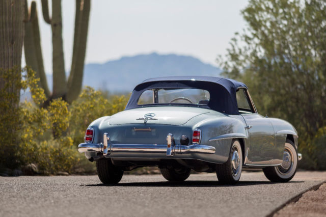 1957 Mercedes Benz 190SL 190 SL Convertible Light Blue Metallic Fully Restored 1957 Mercedes-Benz 190-Series