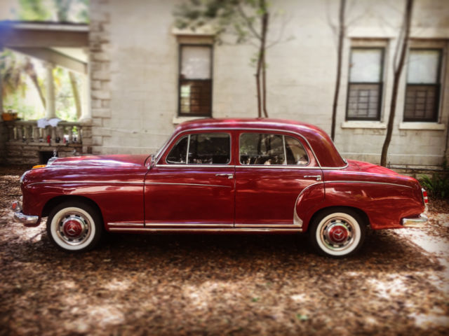 1957 Mercedes Benz 220S Ponton in gorgeous DB 516 Medium Red, Bosch, Coker tires 1957 Mercedes-Benz 200-Series 220S Ponton in gorgeous DB 516 Medium Red *