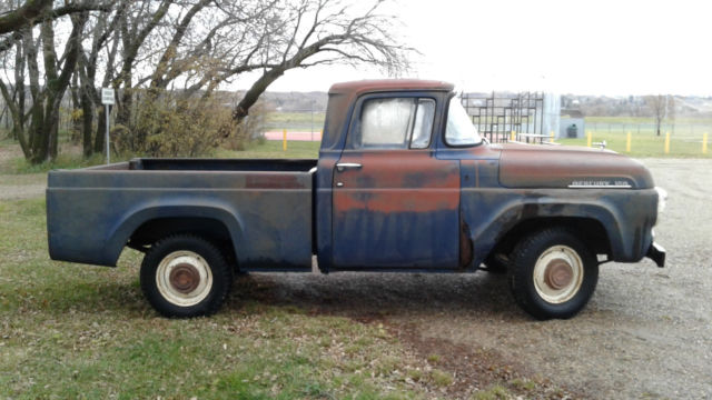 1957 Mercury M100 Short Bed Box No Reserve Very Rare Complete Truck Patina 1957 Ford F-100 M100