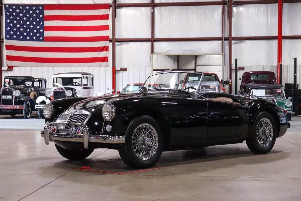 1957 MG A 96866 Miles Black Convertible 1500cc 4-Cylinder 4-Speed 1957 MG MGA