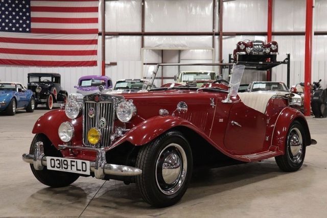 1957 MG TD 13673 Miles Red Convertible 4 Cyl Manual 1957 MG T-Series --