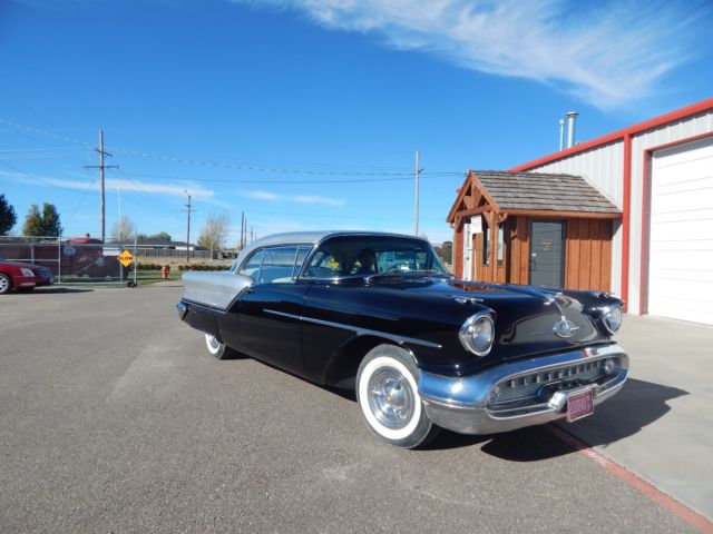 1957 Oldsmobile 88 with new black and silver paint 1957 Oldsmobile Eighty-Eight