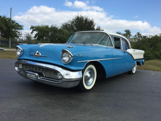 1957 OLDSMOBILE 98 FULLY LOADED WITH A/C, WILL SALE WITH NO RESERVE! FLORIDA CAR 1957 Oldsmobile Ninety-Eight 98