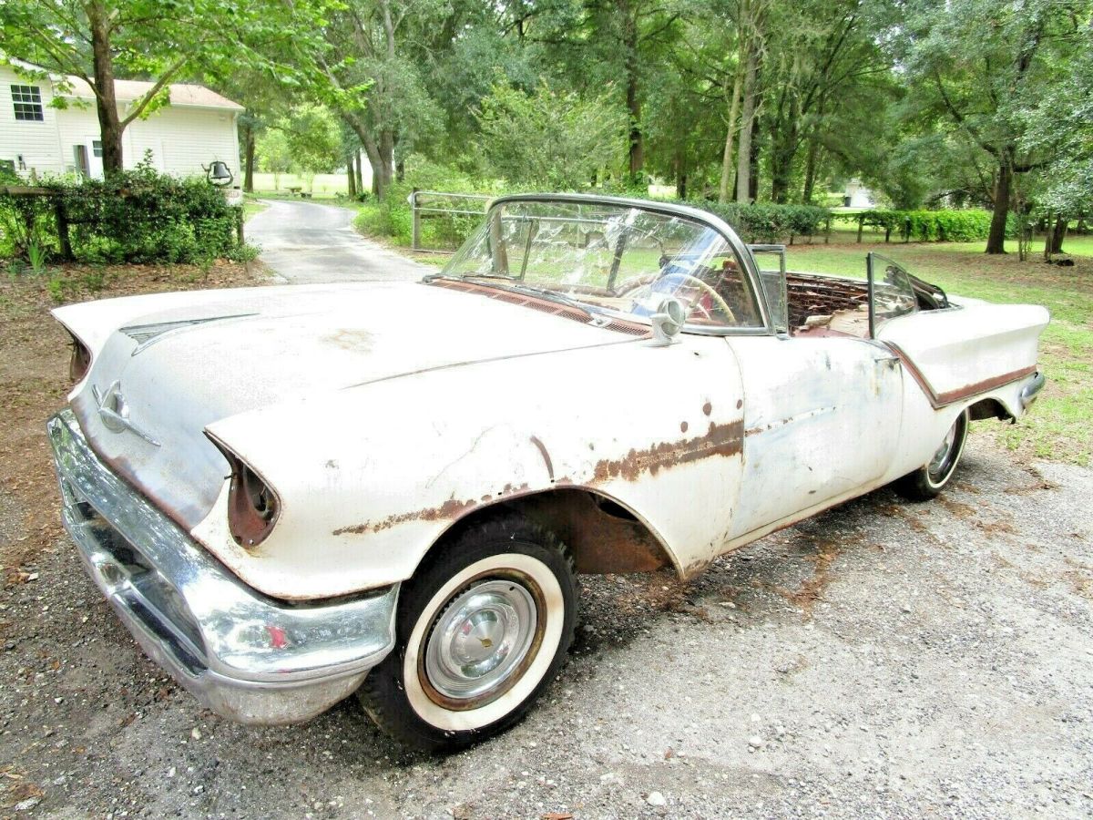 1957 Oldsmobile Convertible Golden Rocket 88 Garage Barn Find NO RESERVE 1957 Oldsmobile Eighty-Eight