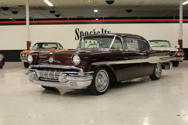 1957 Pontiac Chieftain Catalina 287 Miles Burgundy Hardtop 1957 Pontiac Catalina