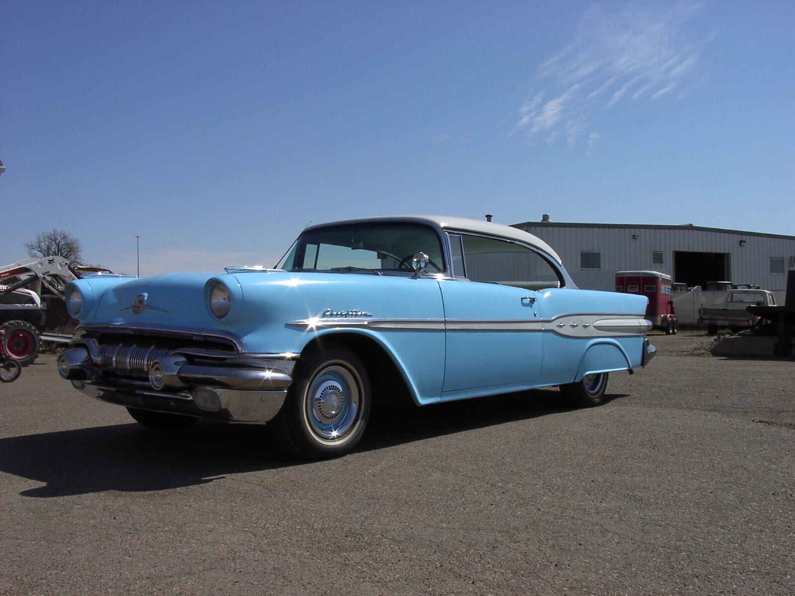 1957 Pontiac Chieftan hardtop V8 Rarer then 1955 1956 Chevy belair Make Offer ! - photo 4