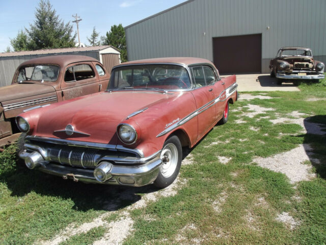 1957 Pontiac Star Chief 4 Dr HT Patina Survivor Rod Custom Rat Rod Garage Find 1957 Pontiac Star Chief
