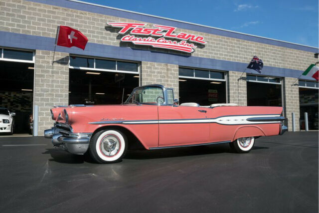 1957 Pontiac Star Chief Convertible Correct Caribbean Coral Color Combo 1957 Pontiac Star Chief Star Chief Convertible