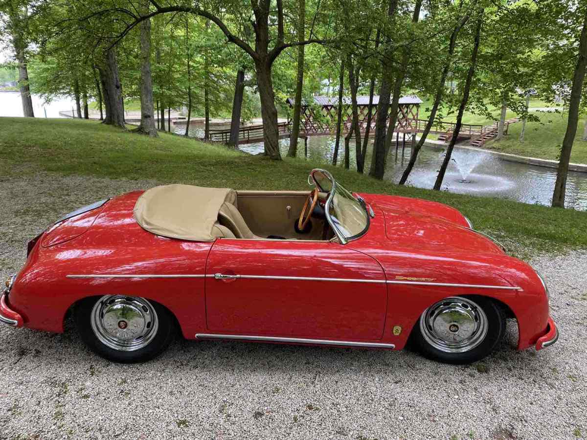1957 Porsche 356 Speedster Replica Convertible Red RWD Manual 1957 Porsche 356 Speedster Replica Classic Motor Carriages