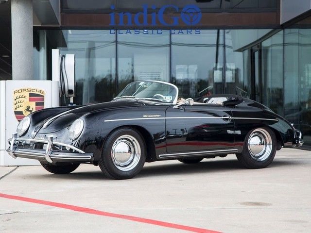 1957 Porsche 356A Speedster Manual Restored Numbers Matching Black 1957 Porsche 356