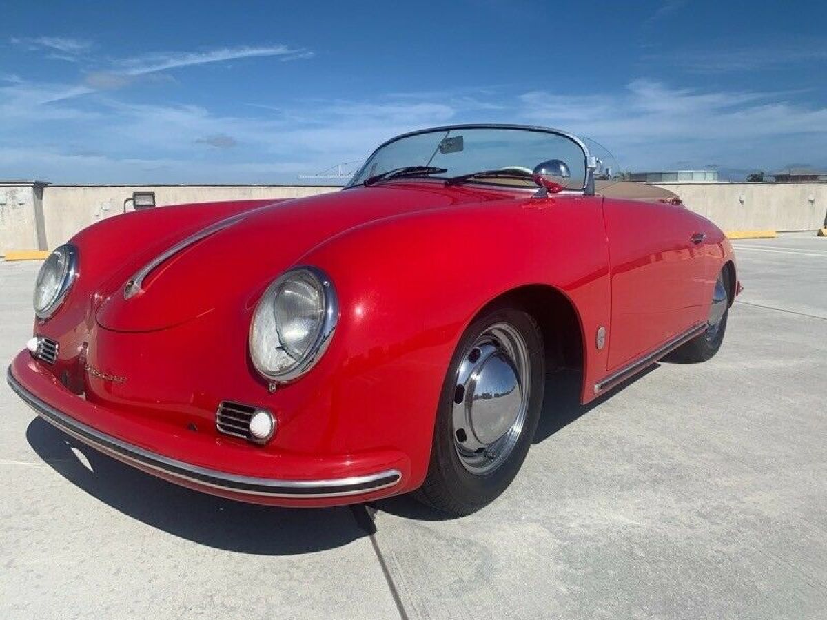 1957 Porsche Speedster 356 8912 Miles Red Select 4 Speed Manual 1957 Porsche Speedster 356