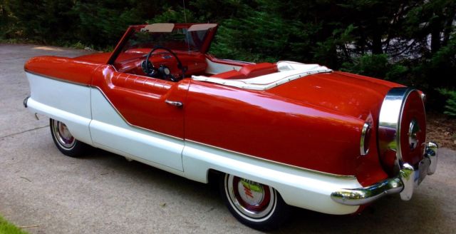 1957 Red Nash Metropolitan Convertible "Movie Star" Car 1957 Nash Metropolitan Convertible