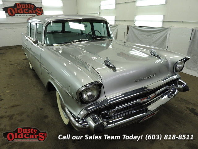 1957 Silver Runs Drives Body Inter Excel 350V8 3 spd manual! 1957 Chevrolet Bel Air/150/210 Runs Drives Body Inter Excel 350V8 3 spd manual