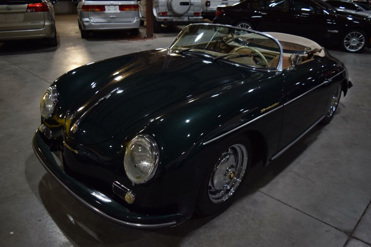 1957 Speedster With 5142 Miles, Green Convertible Manual 1600CC 1957 Porsche Speedster