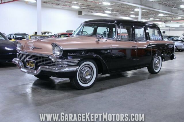 1957 Studebaker Commander Provincial Station Wagon Black & Rose Gold Station Wag 1957 Studebaker Commander Provincial Station Wagon