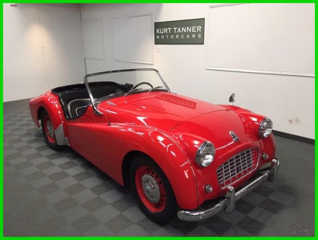 1957 TRIUMPH TR-3 SMALL MOUTH. FACTORY HARDTOP. FRONT DISC BRAKES. NICE DRIVER. 1957 Triumph TR3 Roadster