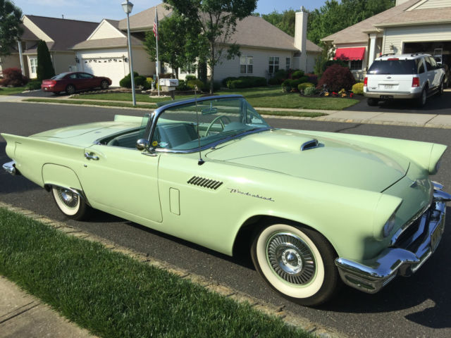 1957 Willow Green Ford Thunderbird Convertible 1957 Ford Thunderbird