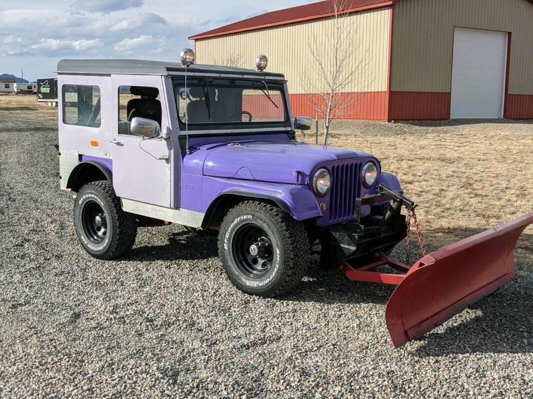 1957 Willys Jeep CJ Kaiser 4wd Willy's Snow Plow NICE Restored Hardtop 4cyl cj5 1957 Willys with hardtop and snow plow