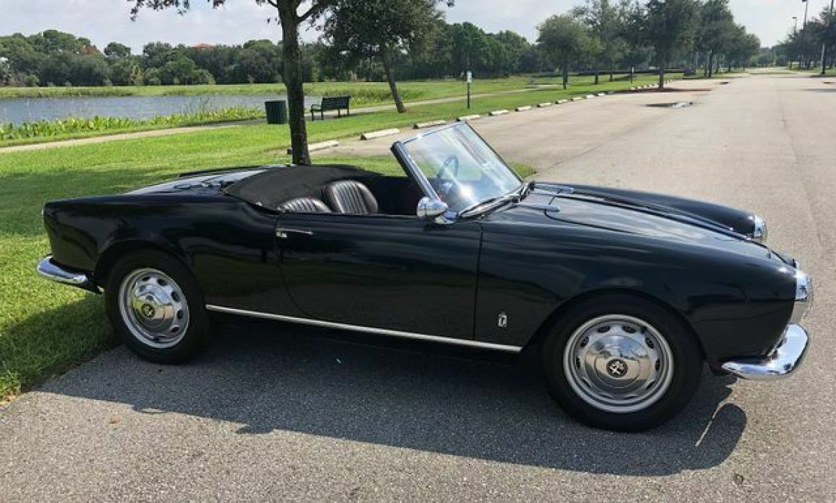 1958 Alfa Romeo Guilietta 750 Spyder 53000 Miles Black 1958 Alfa Romeo Guilietta 750 Spyder