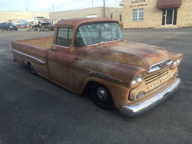 1958 Apache big it back window 3200 series clean body airbag suspension 1958 Chevrolet C-10