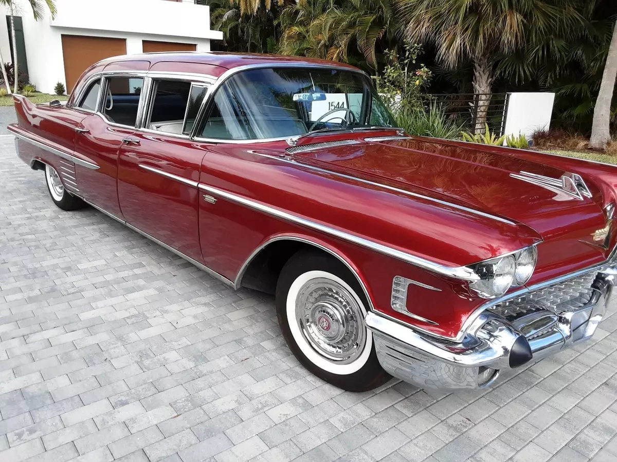 1958 Cadillac 62 Sedan Sedan Red 1958 Cadillac 62 Sedan