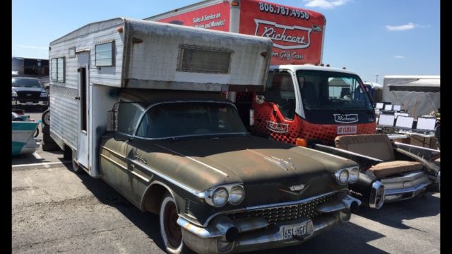 1958 Cadillac Superior hearse / ambulance combo converted to camper 1958 Cadillac DeVille