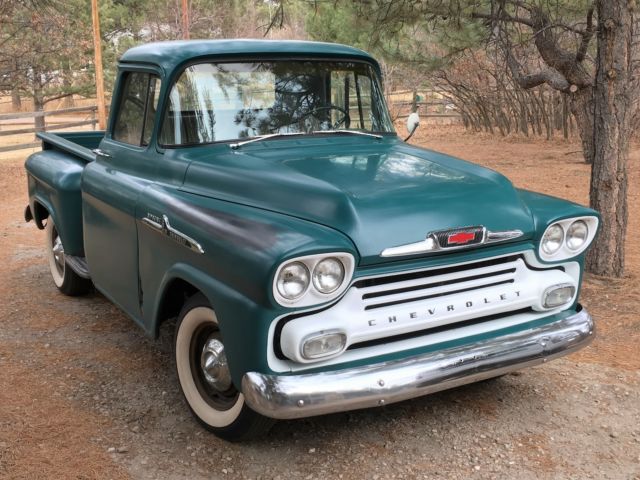 1958 Chevrolet Apache 3100 Step side. Mostly original, great patina truck, hot! 1958 Chevrolet C-10 Apache
