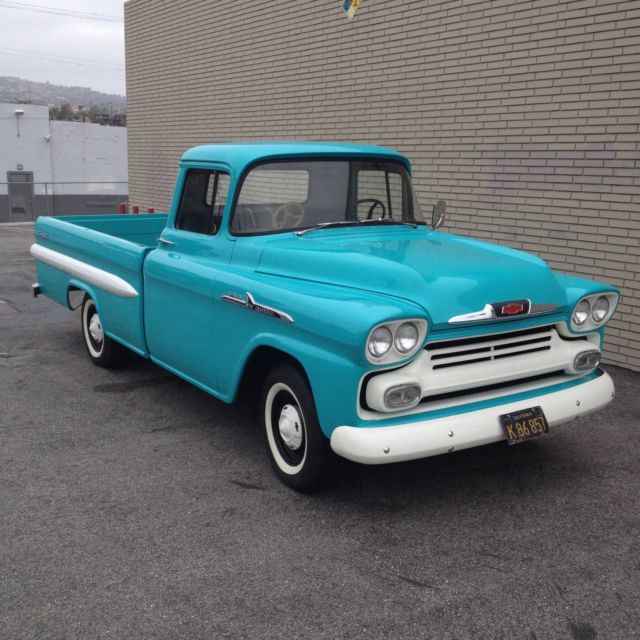 1958 Chevrolet Apache 3200 fleetside not cameo pickup 1958 Chevrolet Other Pickups
