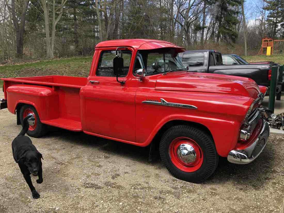 1958 Chevrolet apache 3800 Pickup Red RWD Manual 1958 Chevrolet apache 3800