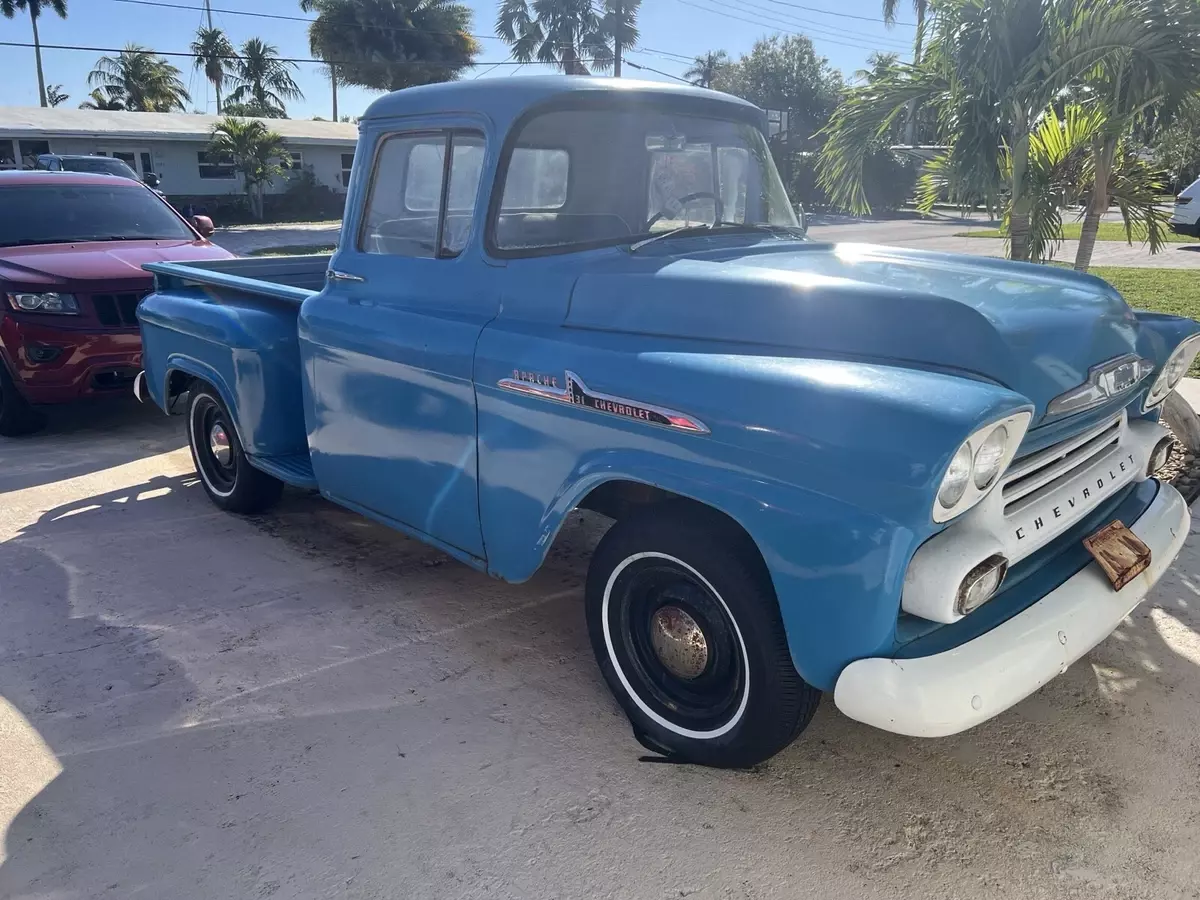 1958 Chevrolet Apache Pickup Blue 1958 Chevrolet Apache
