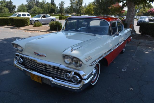 1958 Chevrolet Biscayne Deluxe 14,634 Miles Red and White Sedan 6 cyl Manual 1958 Chevrolet Other Deluxe