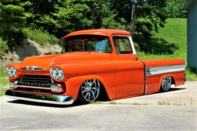 1958 CHEVROLET CAMEO APACHE FLEETSIDE BAGGED RESTOMOD C10 3100 1958 Chevrolet Other Pickups
