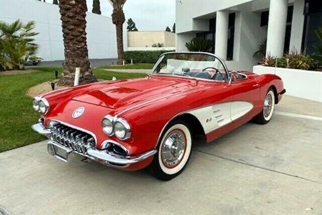 1958 Chevrolet Corvette 65749 Miles Red 350 4 Speed Manual 1958 Chevrolet Corvette